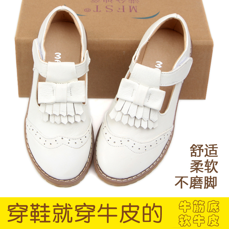 2019 spring and autumn new pattern children Korean Edition princess student Soft leather Velcro girl genuine leather Dancing shoesin the Shoes/Baby Shoes/Parent-child shoes , Leather shoes category - from Buy2taobao.com to provide professional Taobao agent buy service