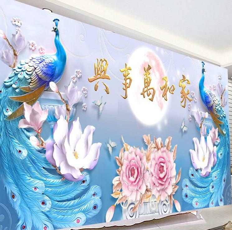5d鑽石畫花開富貴客廳鑽石繡孔雀點貼鑽十字繡家和萬事興滿鑽新款在類目 牀上用品, 休閒毯/毛毯/絨毯中 - 來自Buy2taobao.com提供專業的淘寶代購服務
