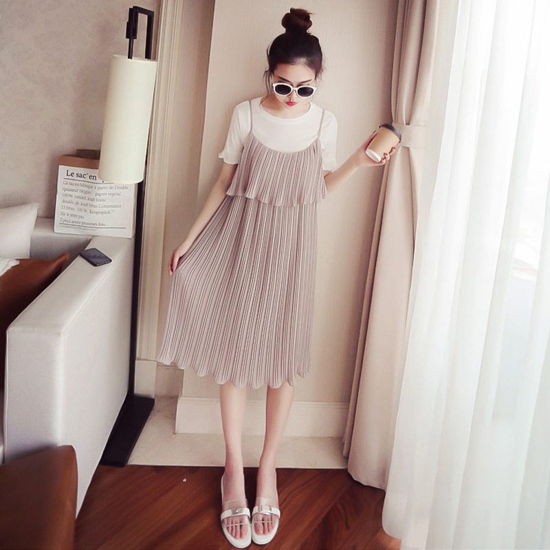 4.26夏装新品欧洲站很仙的连衣裙女打底短袖两件套夏装中长款女裙|ruв категории Женская одежда, свитер - от Buy2taobao.com для оказания профессиональной услуги покупки агента Taobao