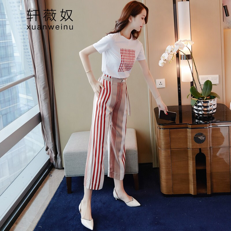 轩薇奴阔腿裤女套装夏装2019新款显瘦洋气时尚气质女春装小矮个子|ruв категории плесень играть/Аниме/вокруг/cos/настольные игры, Косплей одежды/реквизит/услуги, Косплей женской одежды - от Buy2taobao.com для оказания профессиональной услуги покупки агента Taobao