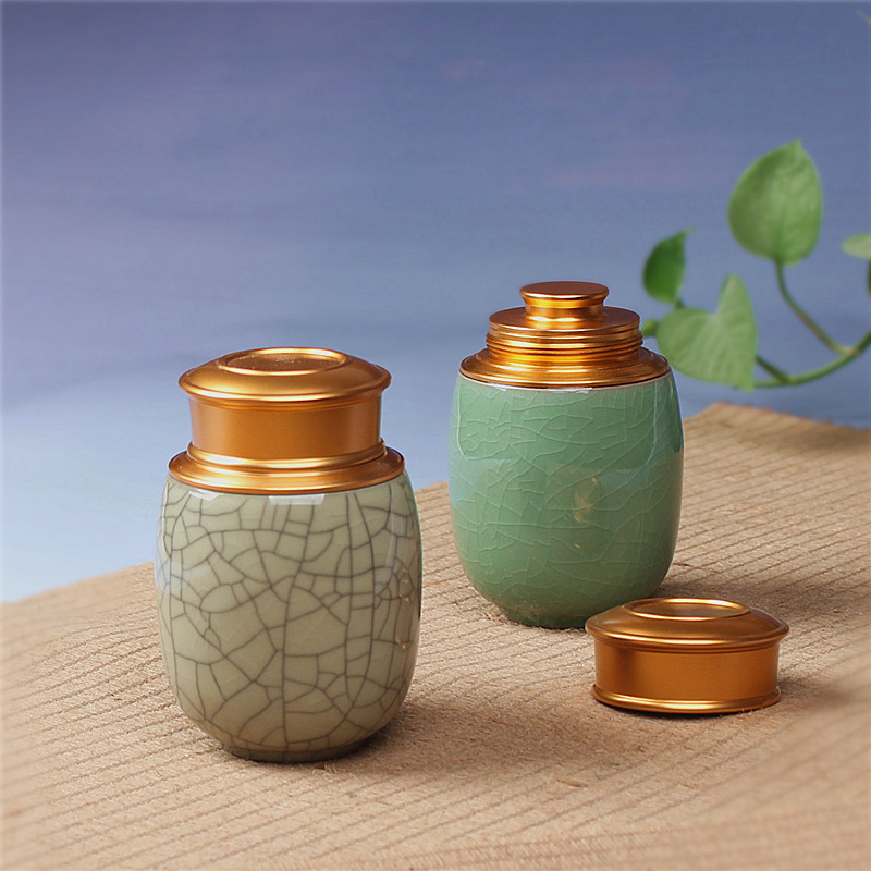 Tea pot ceramics Mini Metal Portable Longquan Celadon seal up Tin cans trumpet Ge Tea pot Manufactor Direct sellingin the Tableware , Tea set , Tea caddy category - from Buy2taobao.com to provide professional Taobao agent buy service