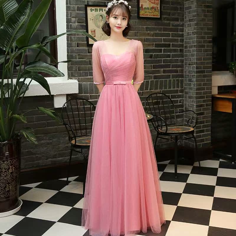 伴娘服女2018新款秋冬韓版粉色短款姐妹裙婚禮伴娘團主持服長款女在類目 女裝/女士精品, 婚紗/旗袍/禮服, 禮服/晚裝中 - 來自Buy2taobao.com提供專業的淘寶代購服務