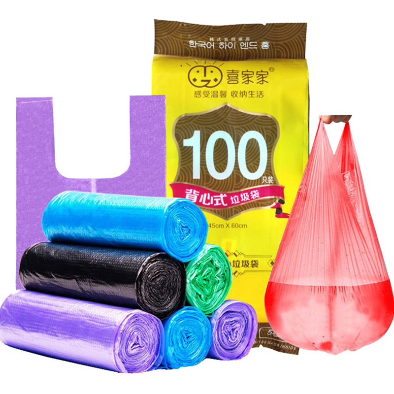 爆款超厚5卷背心式垃圾袋手提加厚彩色厨房家用塑料袋大号60X45cm在类目 家庭/个人清洁工具, 家务/地板清洁用具, 垃圾袋中 - 来自Buy2taobao.com提供专业的淘宝代购服务