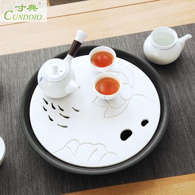 MAK All-ceramic tea tray Dry Bubble Platform household Kungfu Online tea set Storage Pottery Tea Trayin the Tableware , Tea set , Tea tray category - from Buy2taobao.com to provide professional Taobao agent buy service