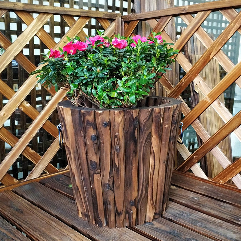 villa Courtyard Potted plant Round sticks Stick Stakes Fruit tree Monstera Happy Tree Flower barrel Tree Flower potin the Flower delivery/Flowers simulation/Plants gardening , Vase/Flower/Flowerpot/Flower (New) , Flowerpot category - from Buy2taobao.com to provide professional Taobao agent buy service