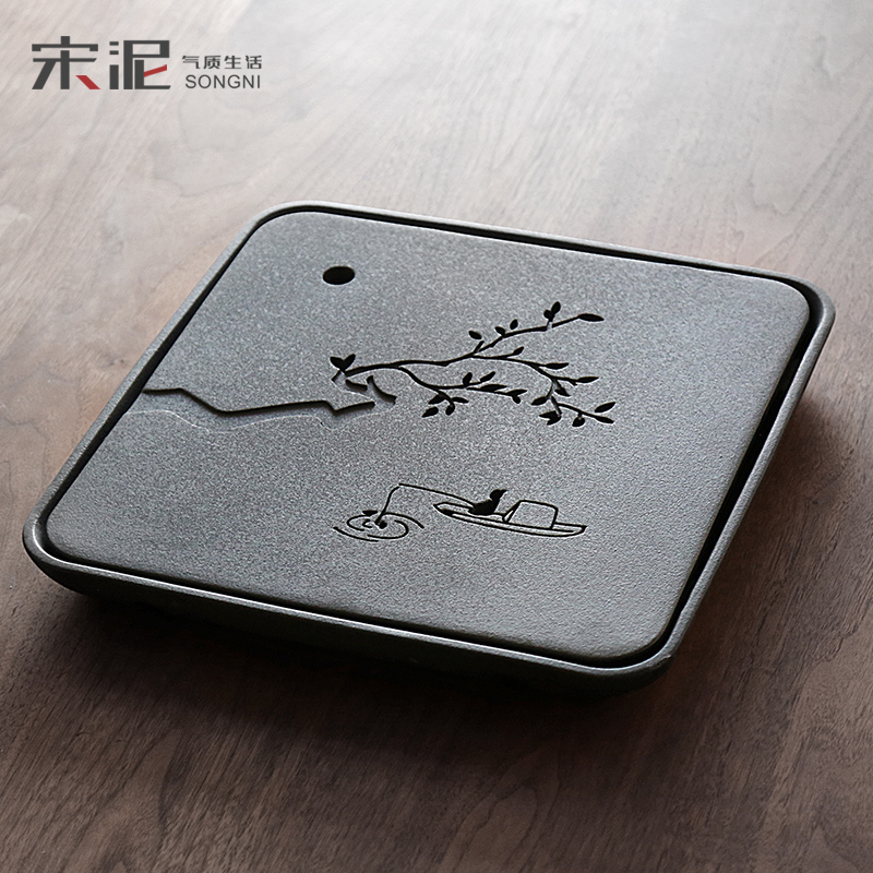 宋泥陶瓷茶盘家用 大托盘可接管储水双用干泡台 功夫茶具茶台日式在类目 餐饮具, 茶具, 茶盘中 - 来自Buy2taobao.com提供专业的淘宝代购服务