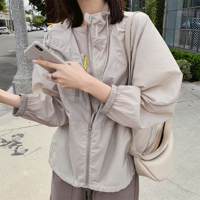 短款防晒衣服女防紫外线2019夏季新款韩版宽松时尚百搭薄款衫外套|ruв категории Женская одежда, короткое пальто - от Buy2taobao.com для оказания профессиональной услуги покупки агента Taobao