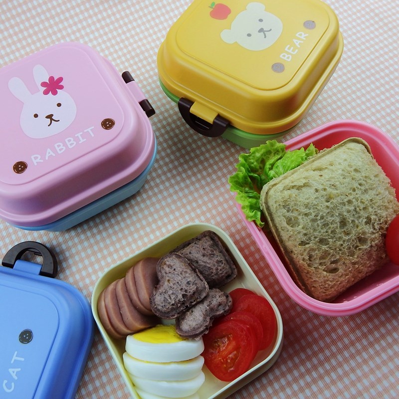 Fruit lunch box Takeout Portable Mini Bento Box double-deck Lunch box Portable baby Fruit box student Lunch boxin the Tableware , Fresh container/Fresh Containers , Crisper category - from Buy2taobao.com to provide professional Taobao agent buy service