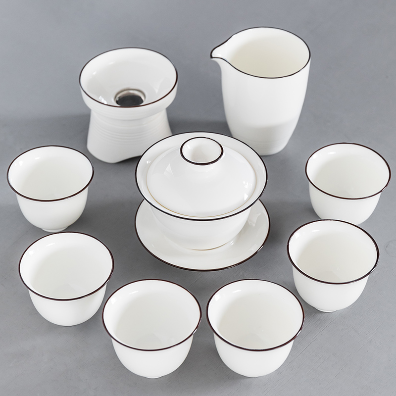 茶具套裝家用簡約陶瓷蓋碗茶杯茶壺功夫茶具整套泡茶碗在類目 餐飲具, 茶具, 功夫茶具中 - 來自Buy2taobao.com提供專業的淘寶代購服務