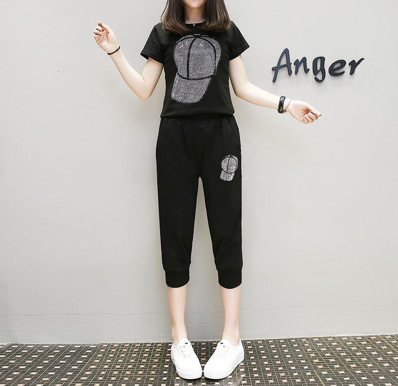 2018夏装大码胖人女装肥胖衣服胖妞胖女生套装胖子肥婆运动服胖妈在类目 女装/女士精品, 大码女装中 - 来自Buy2taobao.com提供专业的淘宝代购服务