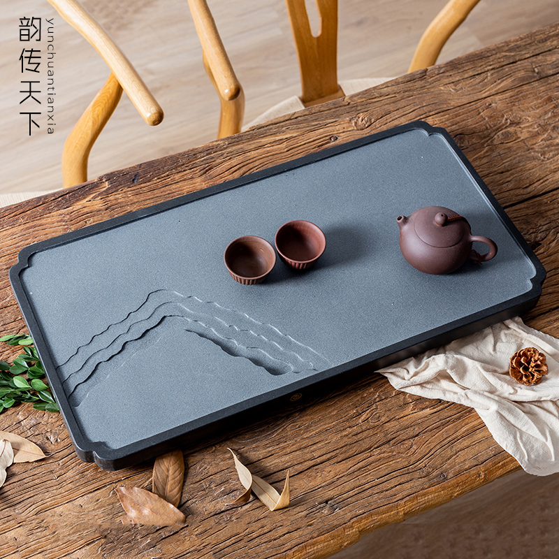 韵传天下乌金石茶盘家用简约石材黑金石大号石头茶盘茶海茶具茶台在类目 餐饮具, 茶具, 茶盘中 - 来自Buy2taobao.com提供专业的淘宝代购服务