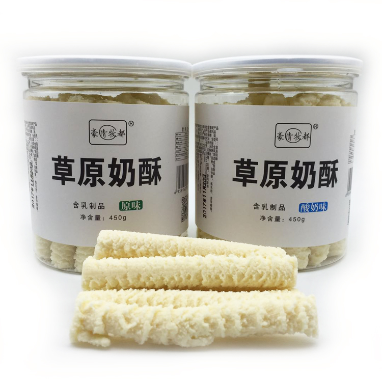 豪情牧都草原奶酥原味酸奶味450克含乳制品奶酪桶裝奶酪條牛奶條在類目 零食/堅果/特產, 奶酪/乳製品/, 奶酥中 - 來自Buy2taobao.com提供專業的淘寶代購服務
