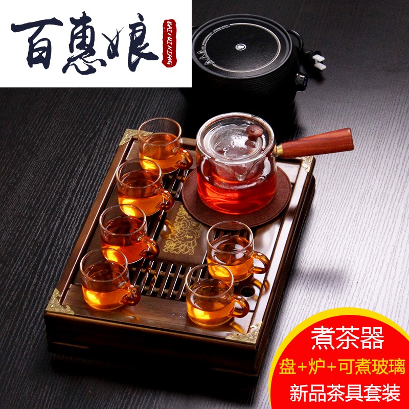 Tupperware High temperature resistance Glass teapot thickening teapot Radiant-cooker Kettle scented tea Health pot Wooden tea trayin the Tableware , Tea set , Kung Fu Tea category - from Buy2taobao.com to provide professional Taobao agent buy service