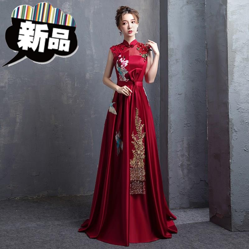 Toast clothing bride Spring 2018 marry new pattern gules Chinese style have more cash than can be accounted for wedding Dress 5 Self cultivation Show thinin the Women's clothing/Boutique , Wedding/Cheongsam/Formal dress , Formal dress/Evening category - from Buy2taobao.com to provide professional Taobao agent buy service