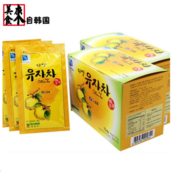 韩国进口柚子茶 大洋蜂蜜柚子水果茶 15袋装375克 果肉茶饮料品|ruв категории кофе/хлопья/напиток, арроурут/хлопья/Чонг напитки, мед фруктовый чай - от Buy2taobao.com для оказания профессиональной услуги покупки агента Taobao
