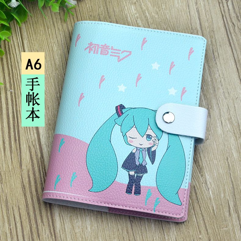 动漫手帐本笔记本文具 简约皮质可换皮套记事本 初音未来在类目 电子词典/电纸书/文化用品, 纸张本册, 笔记本/记事本中 - 来自Buy2taobao.com提供专业的淘宝代购服务