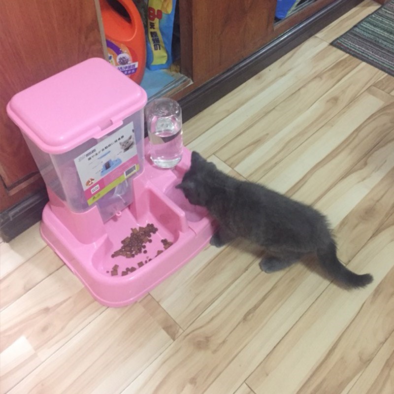 猫猫自动喂食器宠物喂食器猫粮喂食机投喂宠物喂水器 两机一体|msdalam kategori haiwan peliharaan/makanan haiwan dan bekalan, Cat/anjing harian, Bowl - dari Buy2taobao.com untuk memberikan perkhidmatan ejen Taobao profesional membeli
