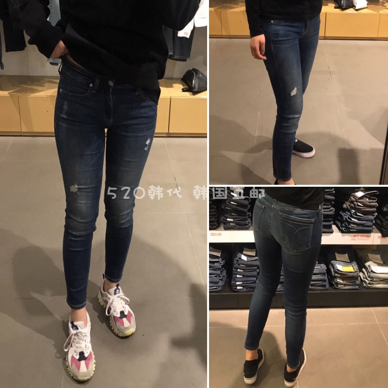 ck Women's Jeans the republic of korea Special shop Agency purchase 19 blue Retro Nine points Pencil Pants J211718in the Women's clothing/Boutique , Jeans category - from Buy2taobao.com to provide professional Taobao agent buy service