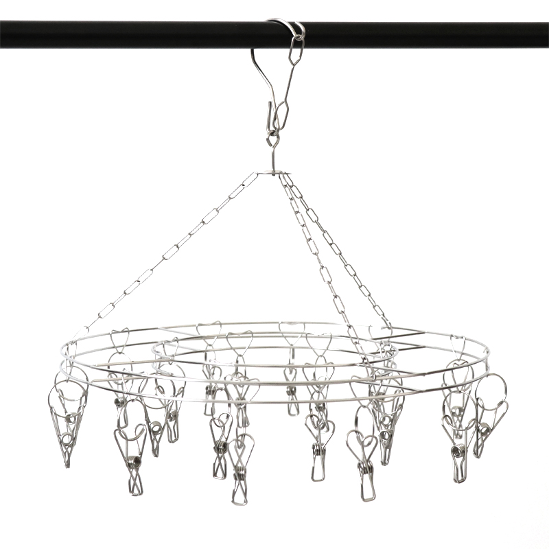 20 Bold Stainless steel Clothes hanger Socks clip circular Socks drying rack Underwear baby children Clothespins householdin the Storage consolidation , Wash clothing/Sun/Care Products , Hanger category - from Buy2taobao.com to provide professional Taobao agent buy service