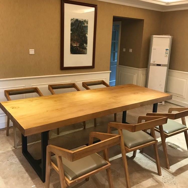 铁艺头工作台长桌办公桌loft长条大型会议洽谈判桌子简约餐桌实木在类目 商业/办公家具, 办公家具, 办公桌, 会议桌中 - 来自Buy2taobao.com提供专业的淘宝代购服务