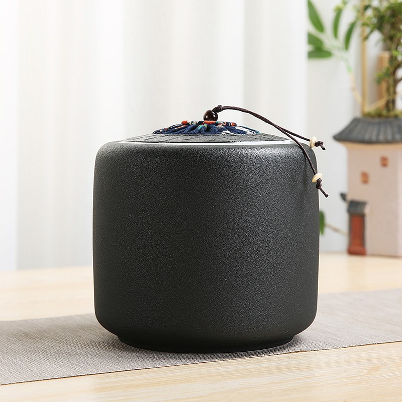 粗陶茶叶罐陶瓷大号家用密封罐普洱茶红茶包装盒存茶储物罐一斤装|msdalam kategori pinggan mangkuk, set teh, caddy teh - dari Buy2taobao.com untuk memberikan perkhidmatan ejen Taobao profesional membeli