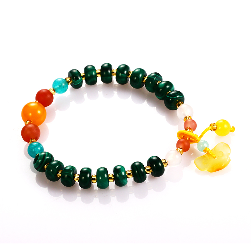 安曼博孔雀石算盘珠编织手串W0012S|msdalam kategori barang kemas/berlian/Emerald/emas, jed semula jadi yang lain, barang kemas - dari Buy2taobao.com untuk memberikan perkhidmatan ejen Taobao profesional membeli