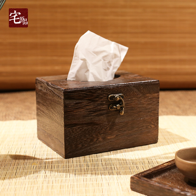 Paulownia Pumping tissue box Japanese Napkin storage box woodiness originality love Paper pumping box storage boxin the Home accessories , Decorative items , Decorative Tissue Box category - from Buy2taobao.com to provide professional Taobao agent buy service