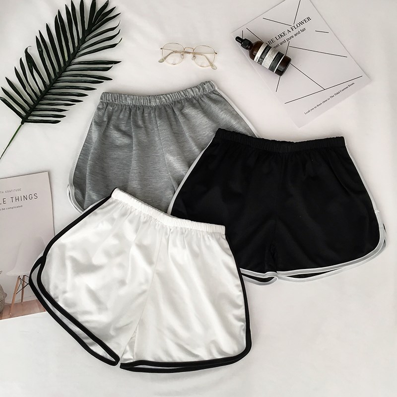 2019 summer New products Elastic waist student Broad leg Simplicity Color matching leisure time motion shorts Show thin Easy Hot pantsin the Women's clothing/Boutique , Pants , Casual pants category - from Buy2taobao.com to provide professional Taobao agent buy service