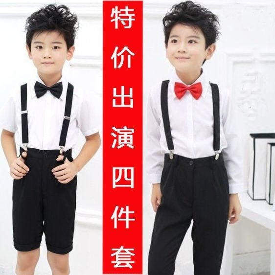 Boys Boy Long sleeve pupil All black white shirt Western-style trousers suit children New Year's Day costume shirtin the Children/Baby/Family fitted , Children's costumes  category - from Buy2taobao.com to provide professional Taobao agent buy service