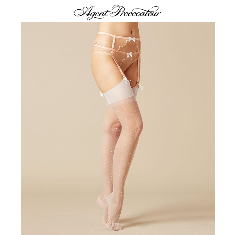 Agent Provocateur ONNIX Ouchi Spy Stockings Dot Overknee High cylinder Silk stockingsin the Lingerie/Men's underwear/Tracksuit , Sock/Bottoming socks/Stockings/Legs socks category - from Buy2taobao.com to provide professional Taobao agent buy service