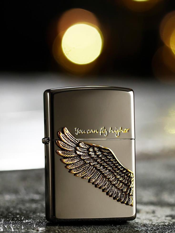 打火机zippo正品 原装古银黑冰飞得更高天使之翼 情人节礼物收藏|ruв категории ZIPPO/швейцарский армейский нож/очки, бренд зажигалки и аксессуары, ZIPPO/" - от Buy2taobao.com для оказания профессиональной услуги покупки агента Taobao
