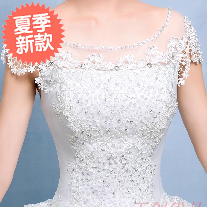 2018 new pattern Large Wedding dress Show thin Tailing Customized T-shirts Off Shoulder Short sleeved grace Middle-waisted Wedding dressin the Women's clothing/Boutique , Wedding/Cheongsam/Formal dress , Wedding category - from Buy2taobao.com to provide professional Taobao agent buy service