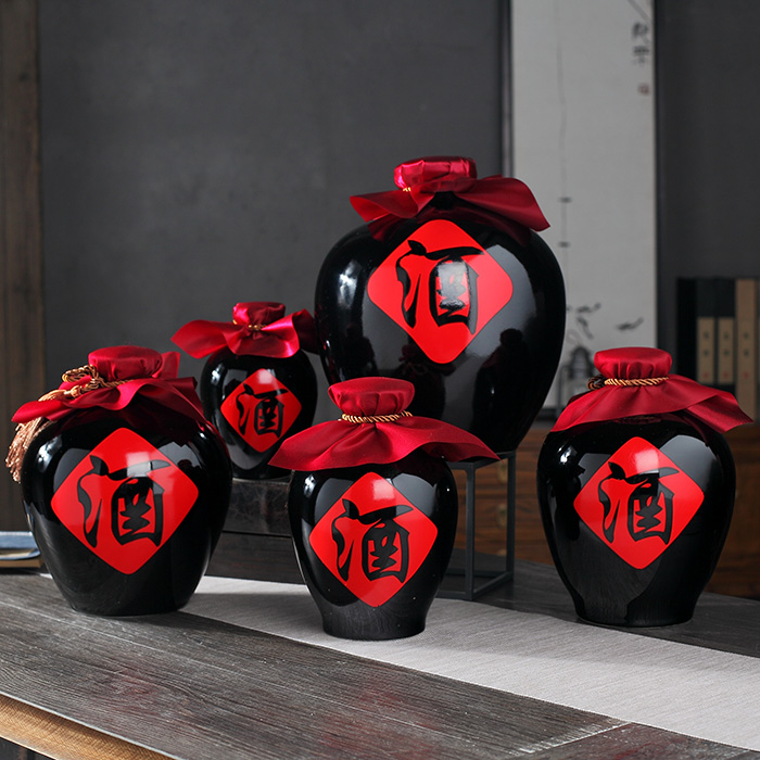 undefined125 10 black Ugyen glaze Small mouth ceramics seal up flagon The wine bottle Wine Big mouth Wine jarundefinedin the Tableware , Flagon/Wineglass/Wine , Home flagon category - from Buy2taobao.com to provide professional Taobao agent buy service