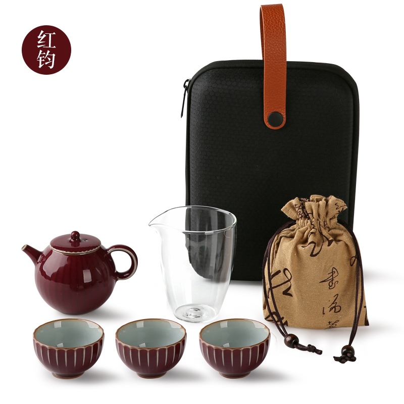 均窑便携式旅行茶具 快客杯 一壶二三杯车载玻璃日式户外功夫套装在类目 餐饮具, 茶具, 功夫茶具中 - 来自Buy2taobao.com提供专业的淘宝代购服务