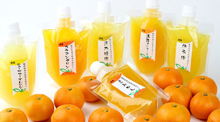 日本代购 爱媛 蜜柑吸吸冻 果冻 人气商品 175g