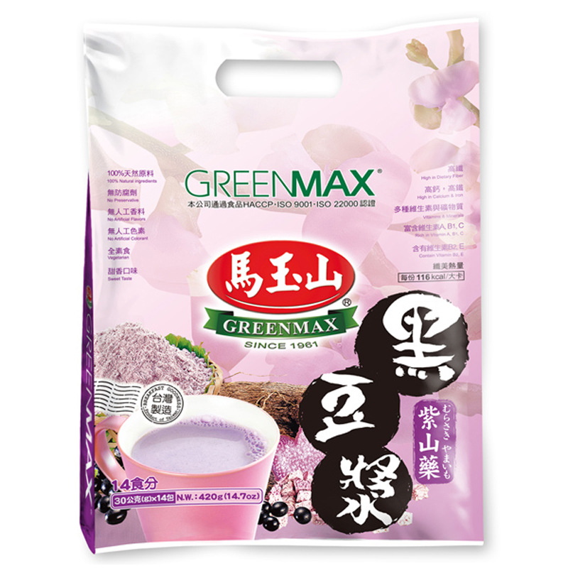 Taiwan food Greenmax Purple yam Black soy milkin the Coffee/Oatmeal/Chongyin , Lotus root starch/Oatmeal/Drink mixes , Milk category - from Buy2taobao.com to provide professional Taobao agent buy service