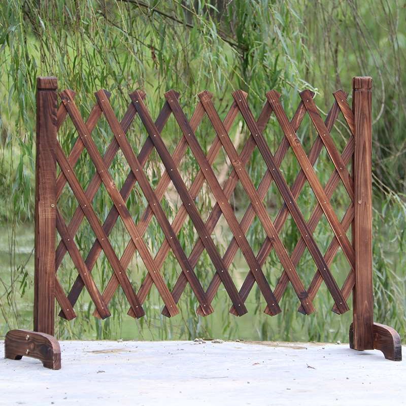 Carbonize Anticorrosive solid wood Telescoping fence enclosure Bamboo fence partition Outdoor wood grid Climbing Flower trellis gardeningin the Flower delivery/Flowers simulation/Plants gardening , Gardening supplies , Large fence/Fences category - from Buy2taobao.com to provide professional Taobao agent buy service