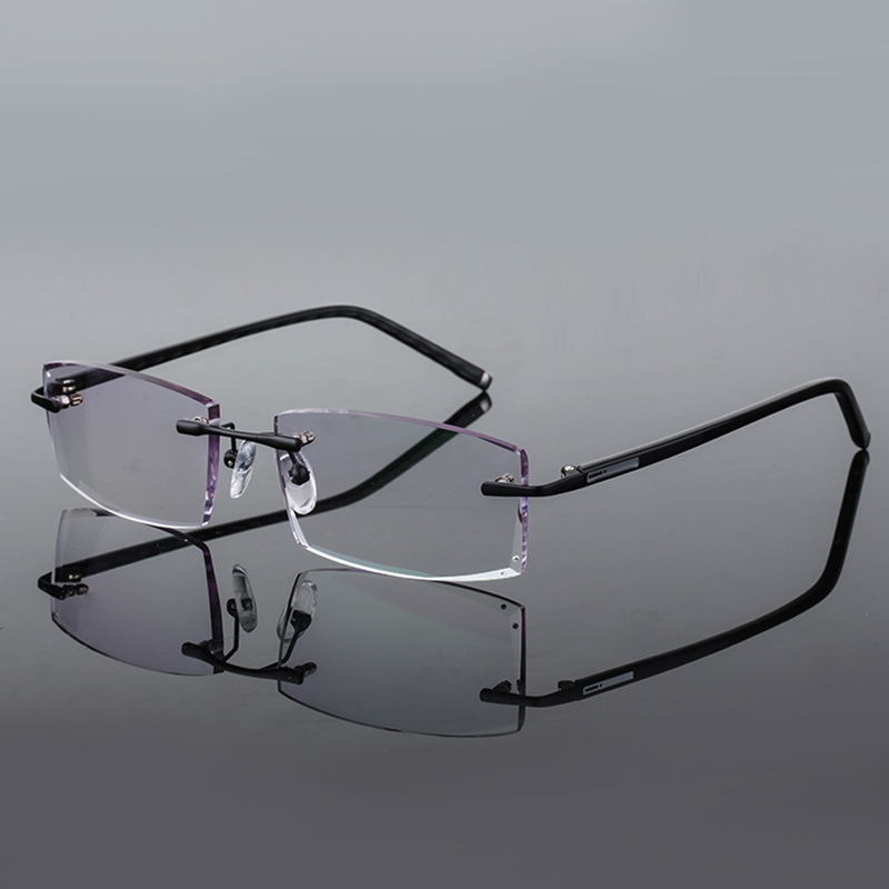 the republic of korea Diamonds Trimming Eyeglass frame Frameless Diamond glasses Myopia glasses man With a full set of lensesin the ZIPPO/Swiss Army Knife/Glasses , Frames category - from Buy2taobao.com to provide professional Taobao agent buy service