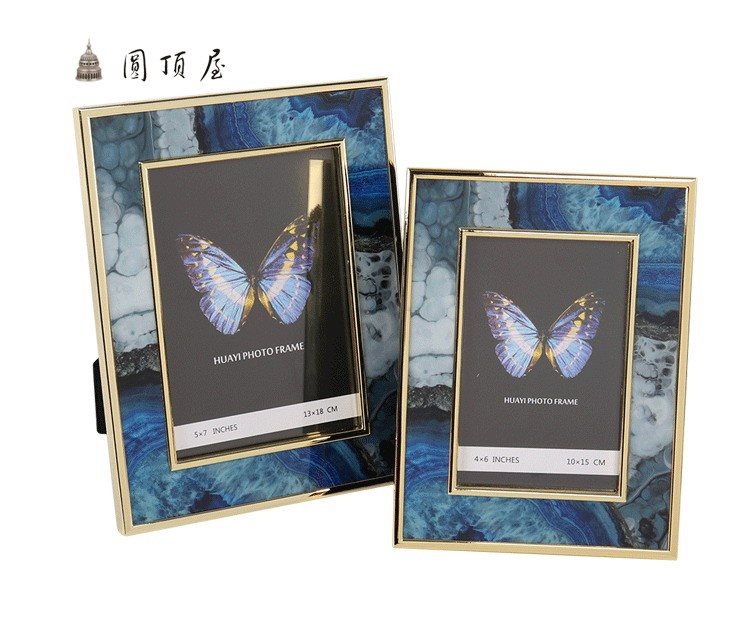 石紋881033藍色Y軟裝飾品創意相框擺台樣板房後現代像框客廳擺件在類目 家居飾品, 相框/畫框中 - 來自Buy2taobao.com提供專業的淘寶代購服務