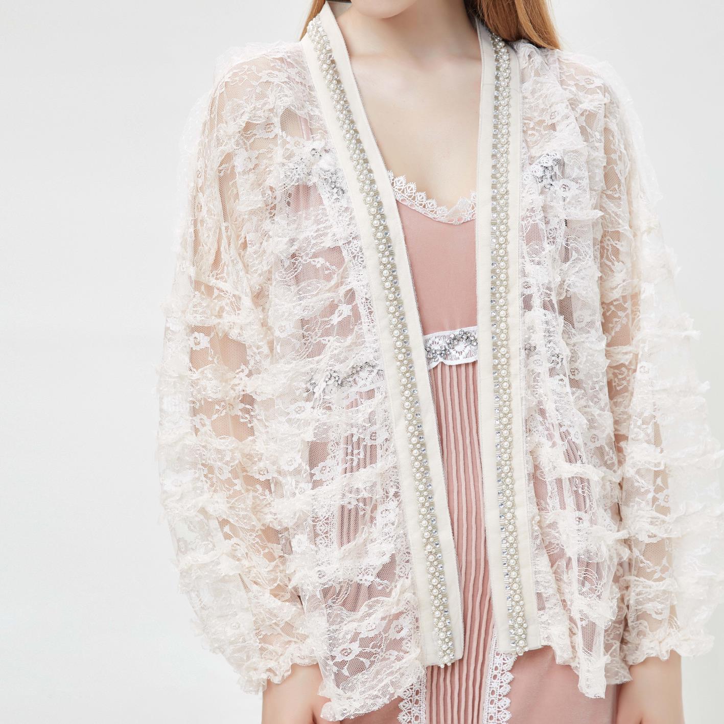 KikoKisho璟纱钻边外套K2912G06022|msdalam kategori Butik wanita / wanita, bulu kot - dari Buy2taobao.com untuk memberikan perkhidmatan ejen Taobao profesional membeli