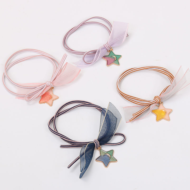ins starry sky Tousheng Hair rope fresh Mori girl the republic of korea Headdress Hair rope Hearts Hairpin Elasticin the Women's clothing/Boutique , Middle-aged women category - from Buy2taobao.com to provide professional Taobao agent buy service