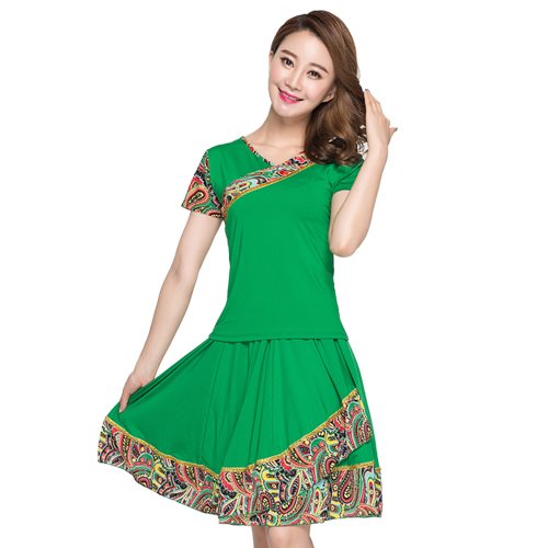 2017 square dance New fashion suit summer Short sleeved Middle and old age The Zang or Tibetan people Dance Costume dance clothesin the Women's clothing/Boutique , Costume/National costume/Stage costumes , National costume/Costumes category - from Buy2taobao.com to provide professional Taobao agent buy service