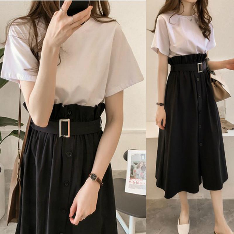 Fat sister personality summer girl ins Easy comfortable Two suit Large Occupation Summer wear skirtin the Women's clothing/Boutique , Large size women category - from Buy2taobao.com to provide professional Taobao agent buy service