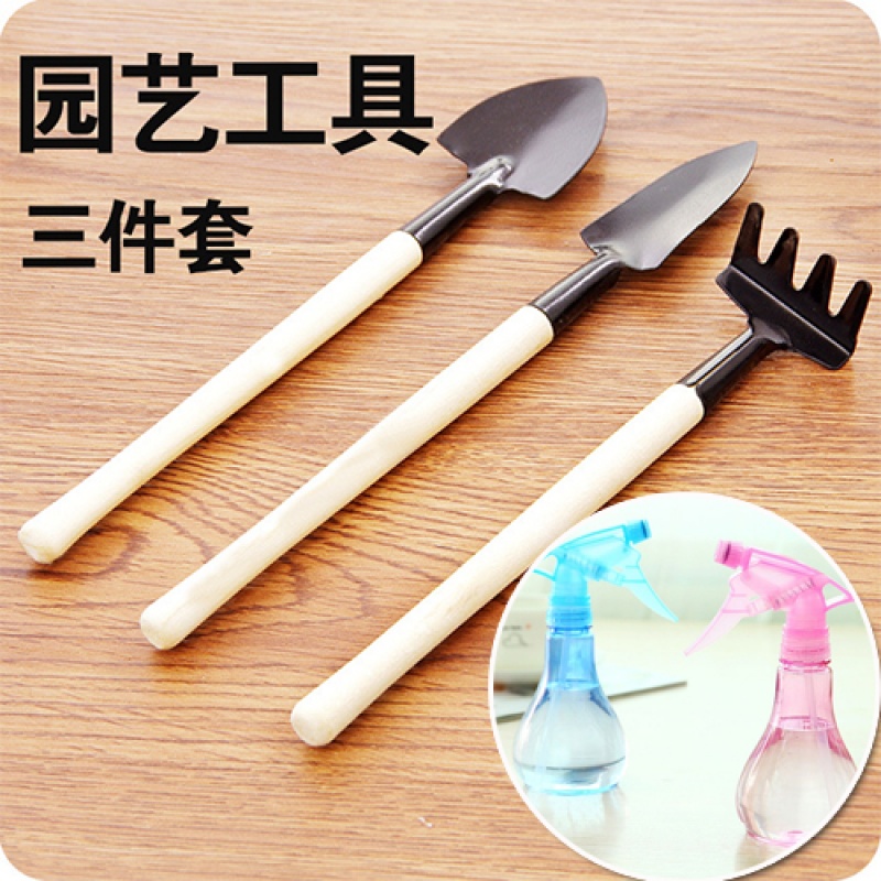 园艺工具3件套小铲耙锹子种花盆栽多肉植物栽种松土工具洒水壶|msdalam kategori Jentera pertanian/alat-alat ladang/kepingan plastik, alat pertanian, Shovel - dari Buy2taobao.com untuk memberikan perkhidmatan ejen Taobao profesional membeli