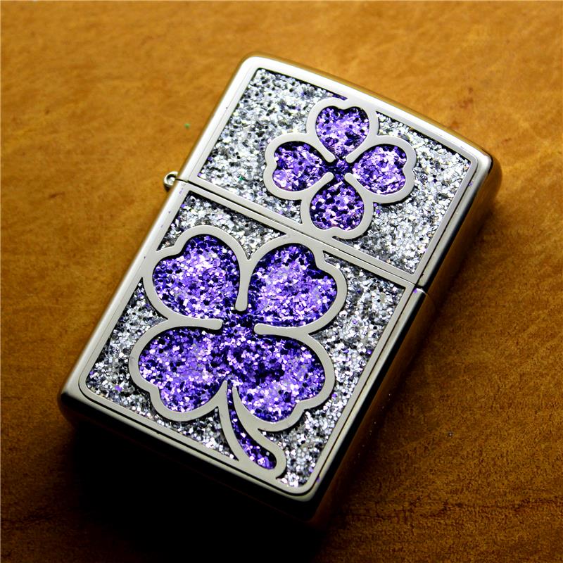 zippo lighter Windbreak Genuine zippo lucky Clover Diamond Limit Lettering zppoin the ZIPPO/Swiss Army Knife/Glasses , Brand lighters and accessories , ZIPPO/Zippo category - from Buy2taobao.com to provide professional Taobao agent buy service