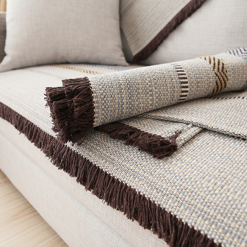 四季通用布艺纯棉麻沙发垫亚麻全棉简约现代防滑北欧皮沙发套罩巾在类目 居家布艺, 坐垫/椅垫/沙发垫, 沙发垫中 - 来自Buy2taobao.com提供专业的淘宝代购服务