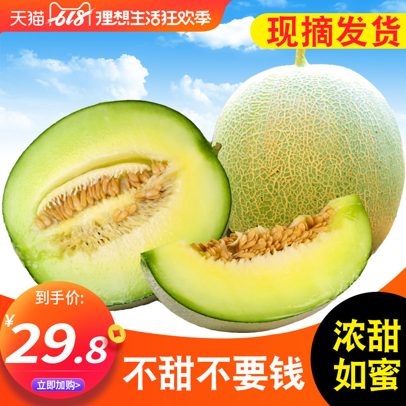 哈密瓜5斤新鲜海南蜜瓜包邮当季水果哈密瓜网纹瓜一箱2个甜瓜在类目 水产肉类/新鲜蔬果/熟食, 新鲜水果, 其它中 - 来自Buy2taobao.com提供专业的淘宝代购服务