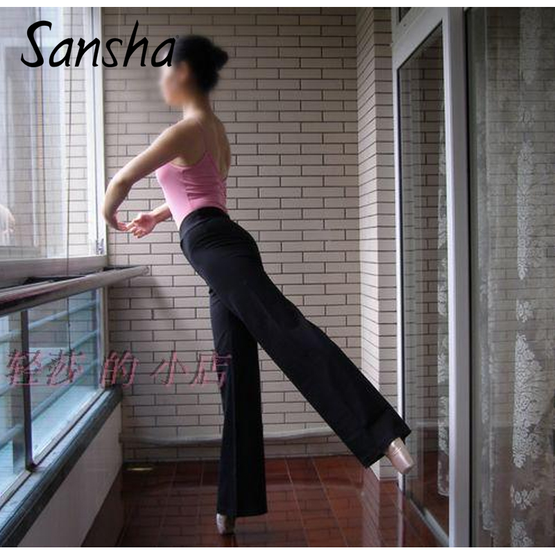 法国三沙sansha 芭蕾舞蹈裤长裤健美操裤女款全棉运动裤D014C 黑在类目 运动/瑜伽/健身/球迷用品, 舞蹈/健美操/体操, 健美操, 健美操下装中 - 来自Buy2taobao.com提供专业的淘宝代购服务