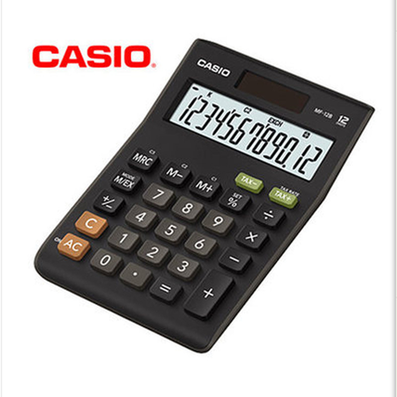 Casio/卡西欧MF-12B计算器办公小号日常商务财务专用计算机太阳能在类目 电子词典/电纸书/文化用品, 计算器中 - 来自Buy2taobao.com提供专业的淘宝代购服务
