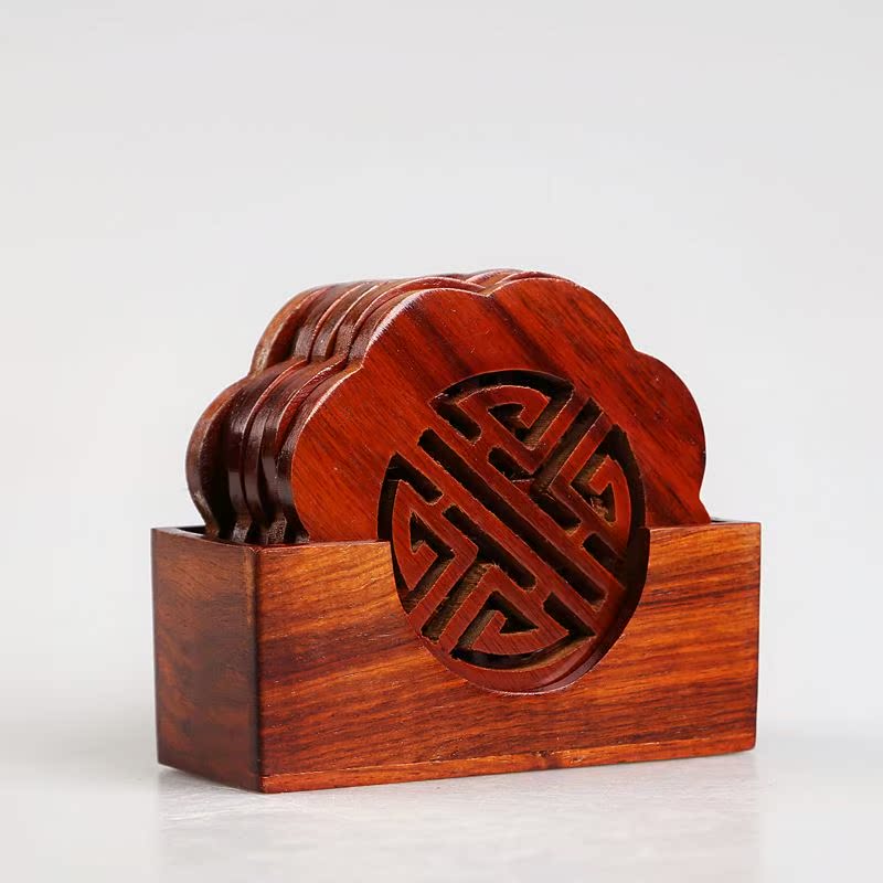 heat insulation Rosewood Rosewood Coaster Stow Coaster Wooden Coaster Cup mat solid wood new pattern Coasterin the Tableware , Cup/Cups/Kettle , Coaster category - from Buy2taobao.com to provide professional Taobao agent buy service